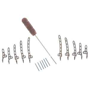 Premium Quality Stainless Steel 3.5mm Clavicle Hook Locking Plates 2H-6Holes L/R for Screw 101 Pcs Set Orthopedic Implants
