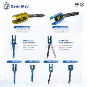 Titanium Spinal Implant Monoaxial Pedicle Screw System