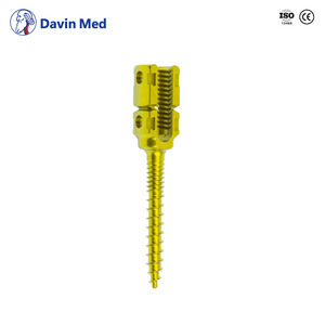Spine Fixation System Reduction Monoaxial Pedicle Screw Long Tail For Vertebra Fracture