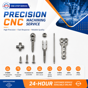 Precision CNC Titanium Bone Screws Spinal Fixation Parts